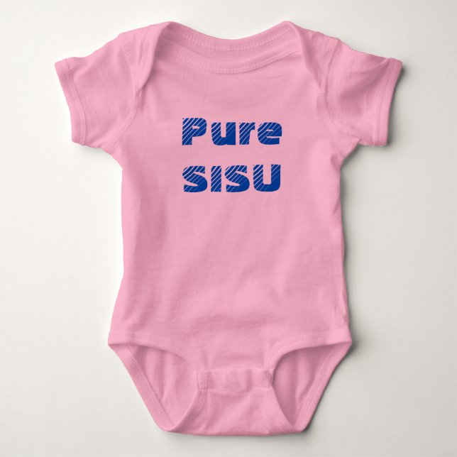Body Para Bebé Puro SISU Finlandés Baby One-Piece (Rosa) (Anverso)