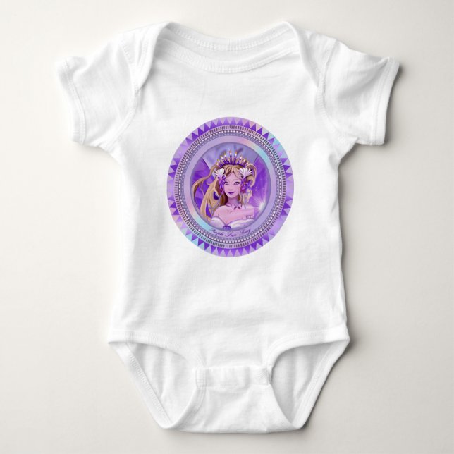 Body Para Bebé Purple Sun Fairy Baby Bodysuit (Anverso)