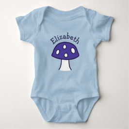 Body Para Bebé Púrpura Mushroom Baby Bodysuit