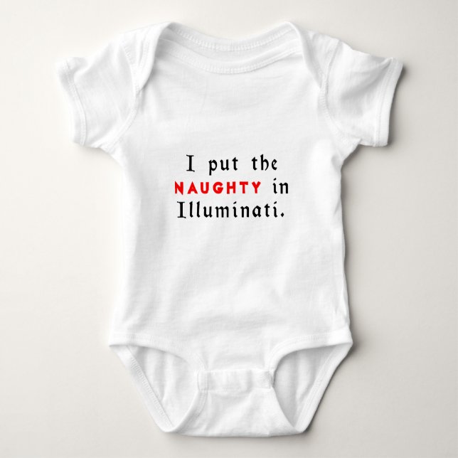 Body Para Bebé Puse Lo Travieso En Illuminati (Anverso)