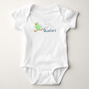 Body Para Bebé Quackers verdes de pato