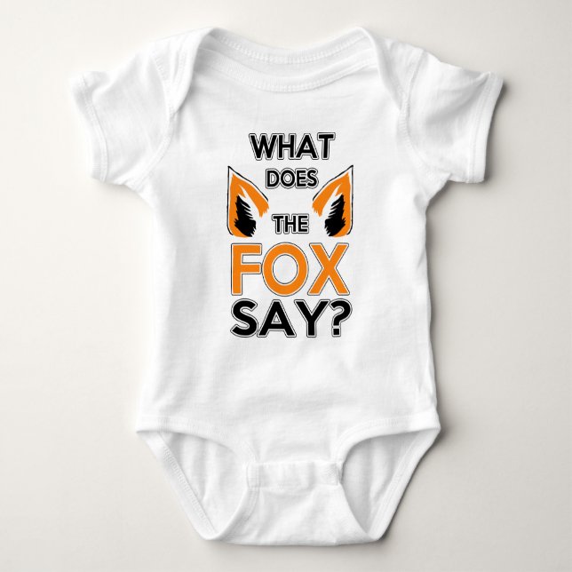 Body Para Bebé ¿Qué el Fox dice? (Anverso)