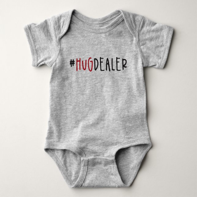 Body Para Bebé Qué gracioso. Día de San Valentín de HugDealer (Anverso)