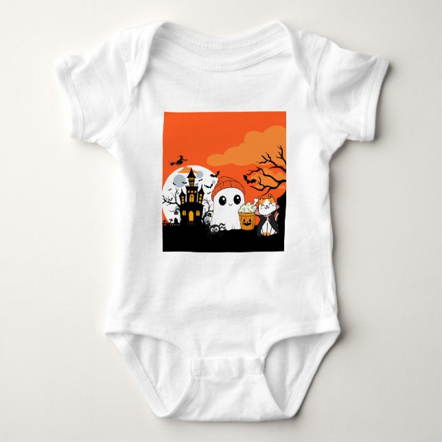 Body Para Bebé ¡Qué Halloween! 👻 (Anverso)