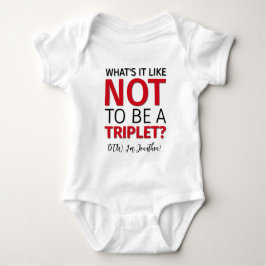 Body Para Bebé ¿Qué se siente NO ser un TRIPLET? Personalizado