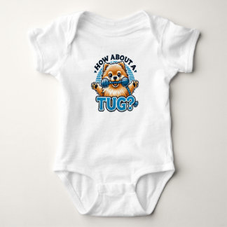 Body Para Bebé ¿Qué tal un perro tug-pomeraniano?