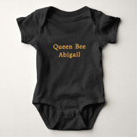 Queen Bee [Nombre] Negro y Amarillo
