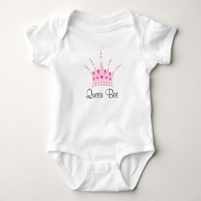 Body Para Bebé Queen Bee / Princess Crown Baby T-Shirt (Anverso)