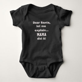 Body Para Bebé Querida santa Bodysuit para los niños