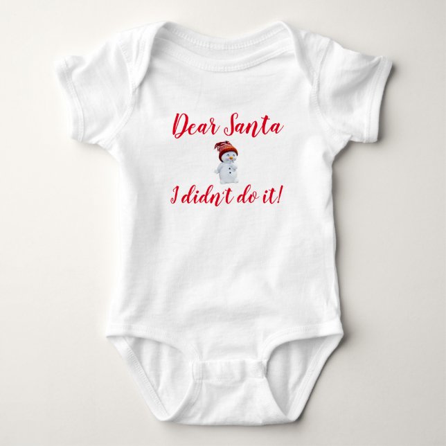 Body Para Bebé Querido Santa (Anverso)