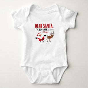 Body Para Bebé Querido Santa, ¡he sido bueno! Diseño de Navidades