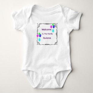 Body Para Bebé "Quiana" Bienvenido A La Familia,