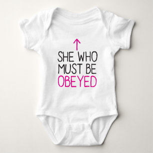 Body Para Bebé Quien debe ser OBEDECIDO