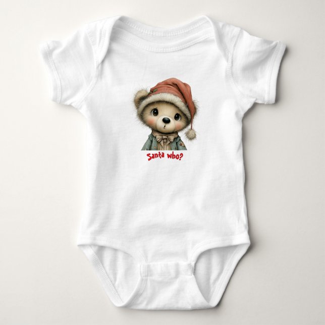 Body Para Bebé ¿Quién es Santa? (Anverso)
