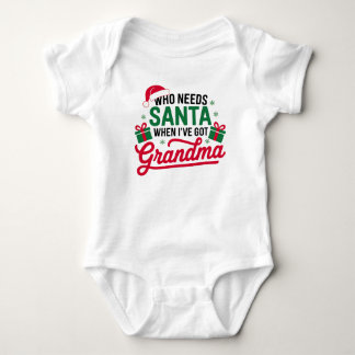 Body Para Bebé Quién necesita a santa cuando tengo navidades de l