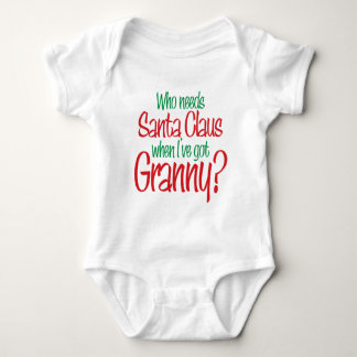 Body Para Bebé ¿Quién necesita Santa cuando tengo la abuelita?