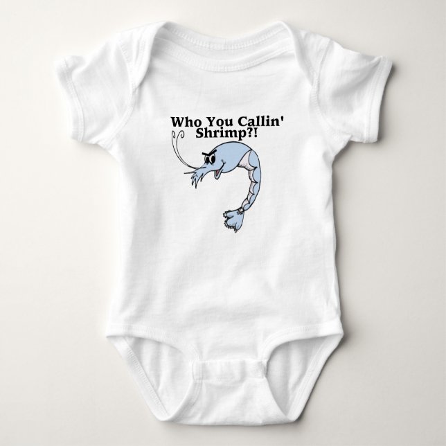 Body Para Bebé Quién usted camarón de Callin (Anverso)