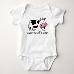 Body Para Bebé ¡Quiero mi jugo de vaca!