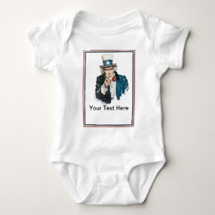 Body Para Bebé Quiero Tu Tío Sam Personalizar Tu Texto