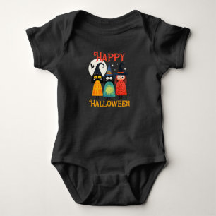 Body Para Bebé Quirky Wites feliz fiesta de Halloween