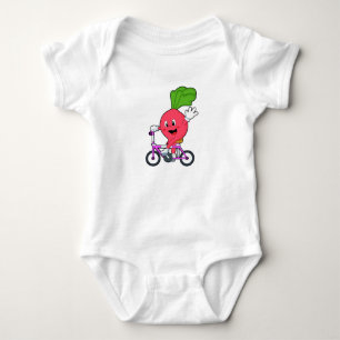 Body Para Bebé Rábano con Bicicleta