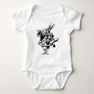 Body Para Bebé Rabbit blanco de Alice In Wonderland