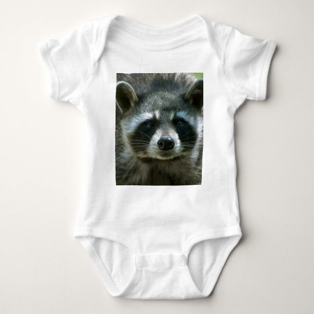 Body Para Bebé Raccoon Bodysuit (Anverso)