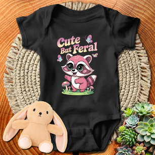 Body Para Bebé Raccoon Cute Pero Feral