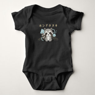 Body Para Bebé Raccoon Japón Retro 90 Kawaii Anime Animales