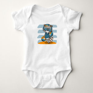 Body Para Bebé Raccoon Personalizado
