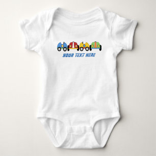 Body Para Bebé Race Cars Personalizado Baby Romper