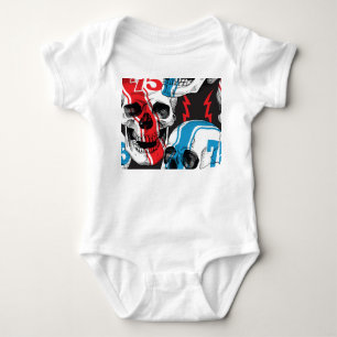 Body Para Bebé Racer Skull: Rebelión sin foco.