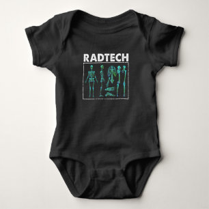Body Para Bebé Rad Tech Skeleton Xray Huesos Radiológicos Técnico