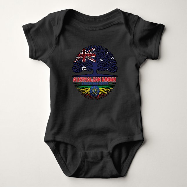 Body Para Bebé Raíces de árboles de Australia etíope (Anverso)