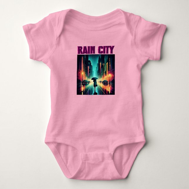 Body Para Bebé Rain City (Anverso)
