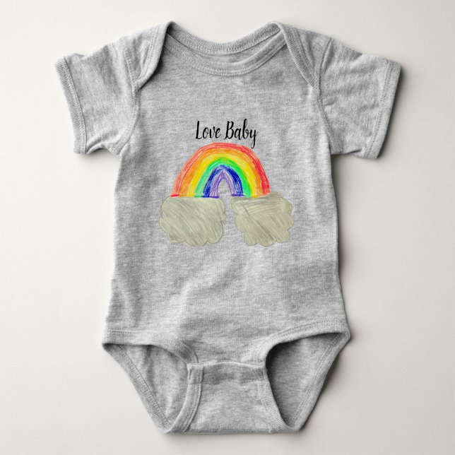 Body Para Bebé Rainbow Baby Bodysuit (Anverso)