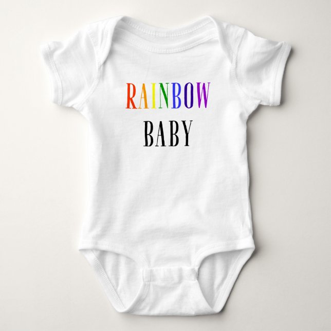 Body Para Bebé Rainbow Baby Bodysuit (Anverso)
