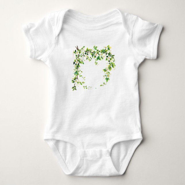 Body Para Bebé ramo de flores T-Shirt (Anverso)