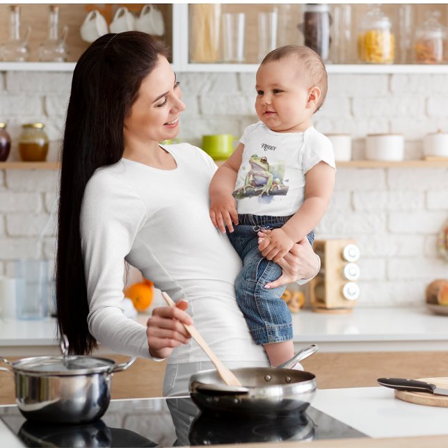 Body Para Bebé Rana de árbol de acuarela, personalizado (Subido por el creador)