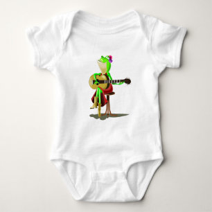 Body Para Bebé Rana Jugando Guitarra Baby Bodysuit