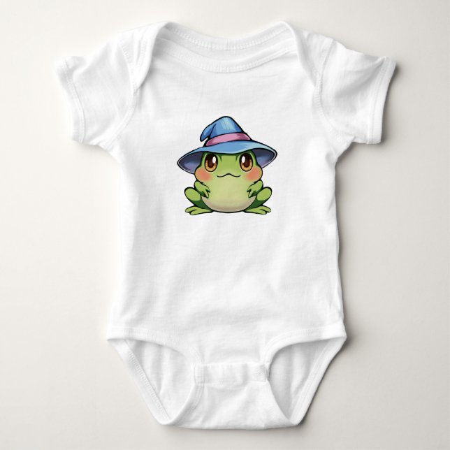 Body Para Bebé Rana mágica en un gorra (Anverso)