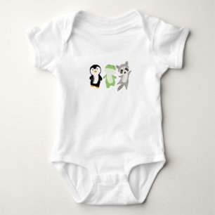 Body Para Bebé Rana Raccoon Penguin Sweet Animal Avers