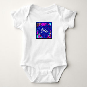 Body Para Bebé Rana rosa con traje de bebé para el corazón