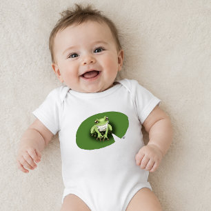Body Para Bebé Rana Verde Americana Nenúfar