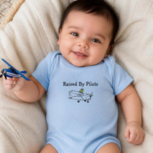 Body Para Bebé Rana Vuela Avión Personalizado Bebé Niño Aviación