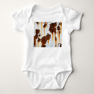 Body Para Bebé Rasgos rojos blancos corrosionados