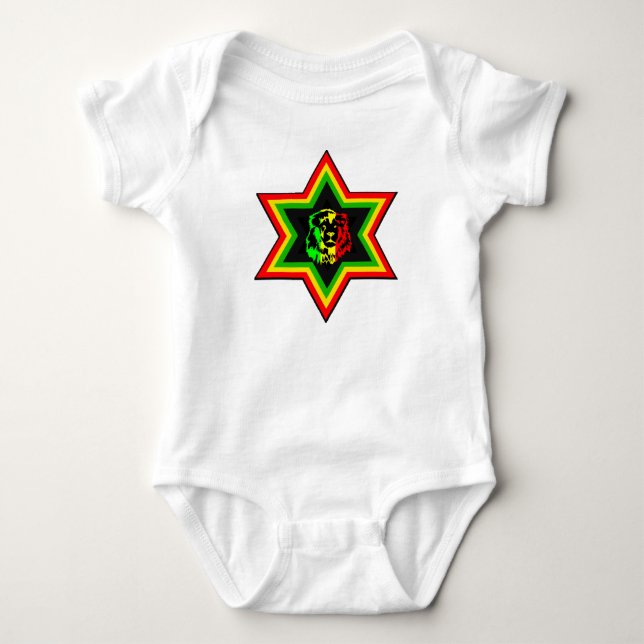 Body Para Bebé Rasta judío (Anverso)