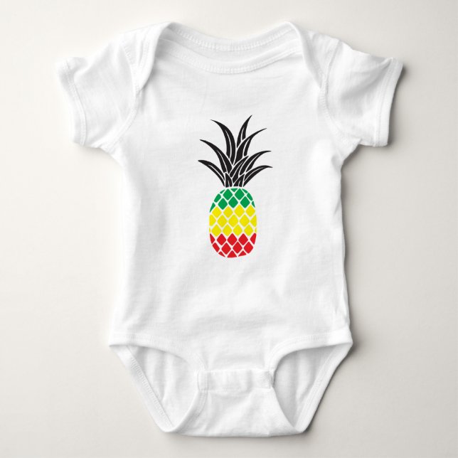 Body Para Bebé Rasta Pineapple (Anverso)
