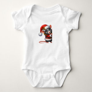 Body Para Bebé Rata de los Navidades de punto