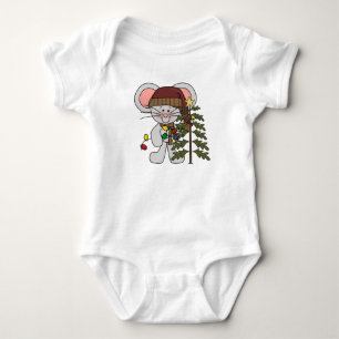 Body Para Bebé Ratón del navidad que adorna el árbol